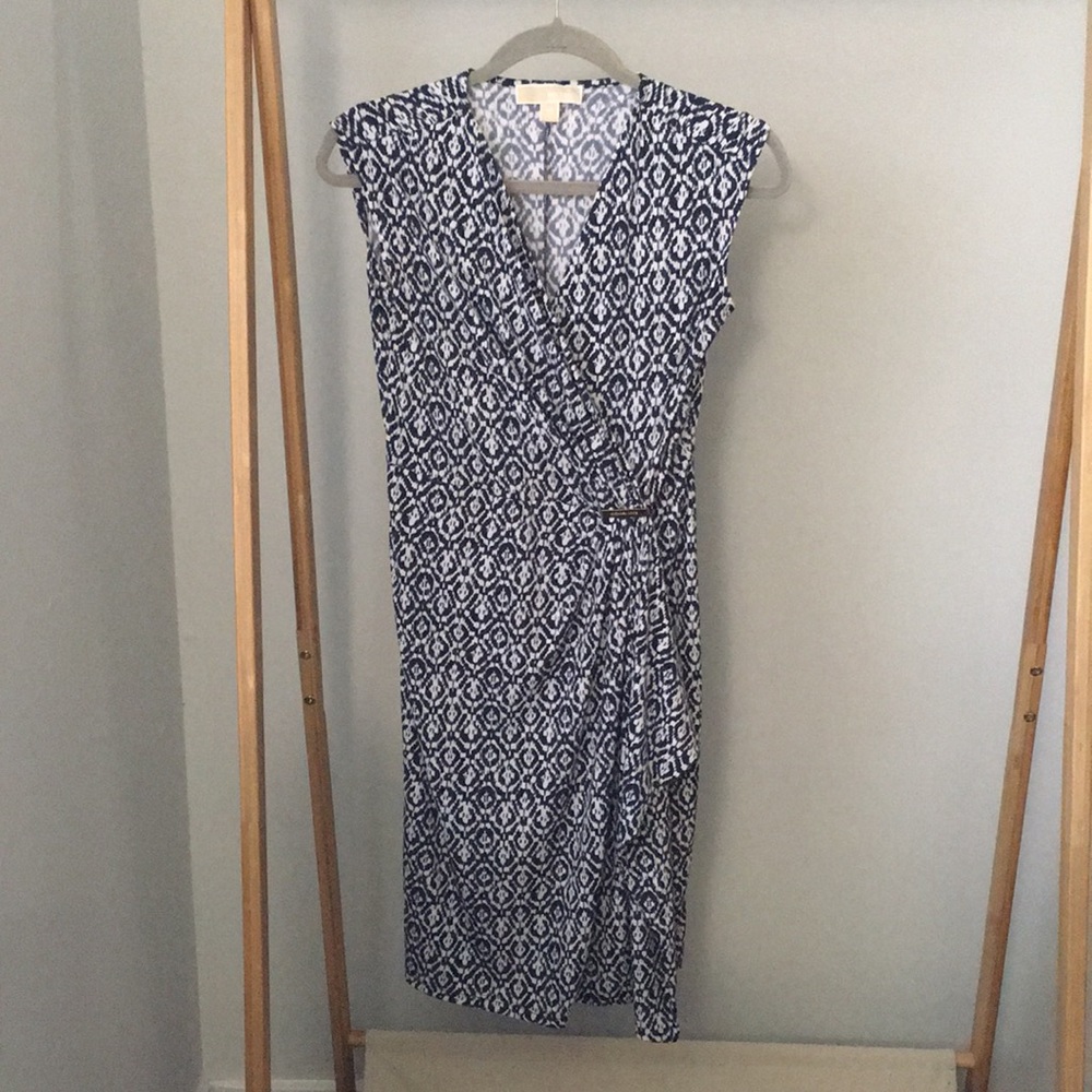Michael Kors navy wrap dress